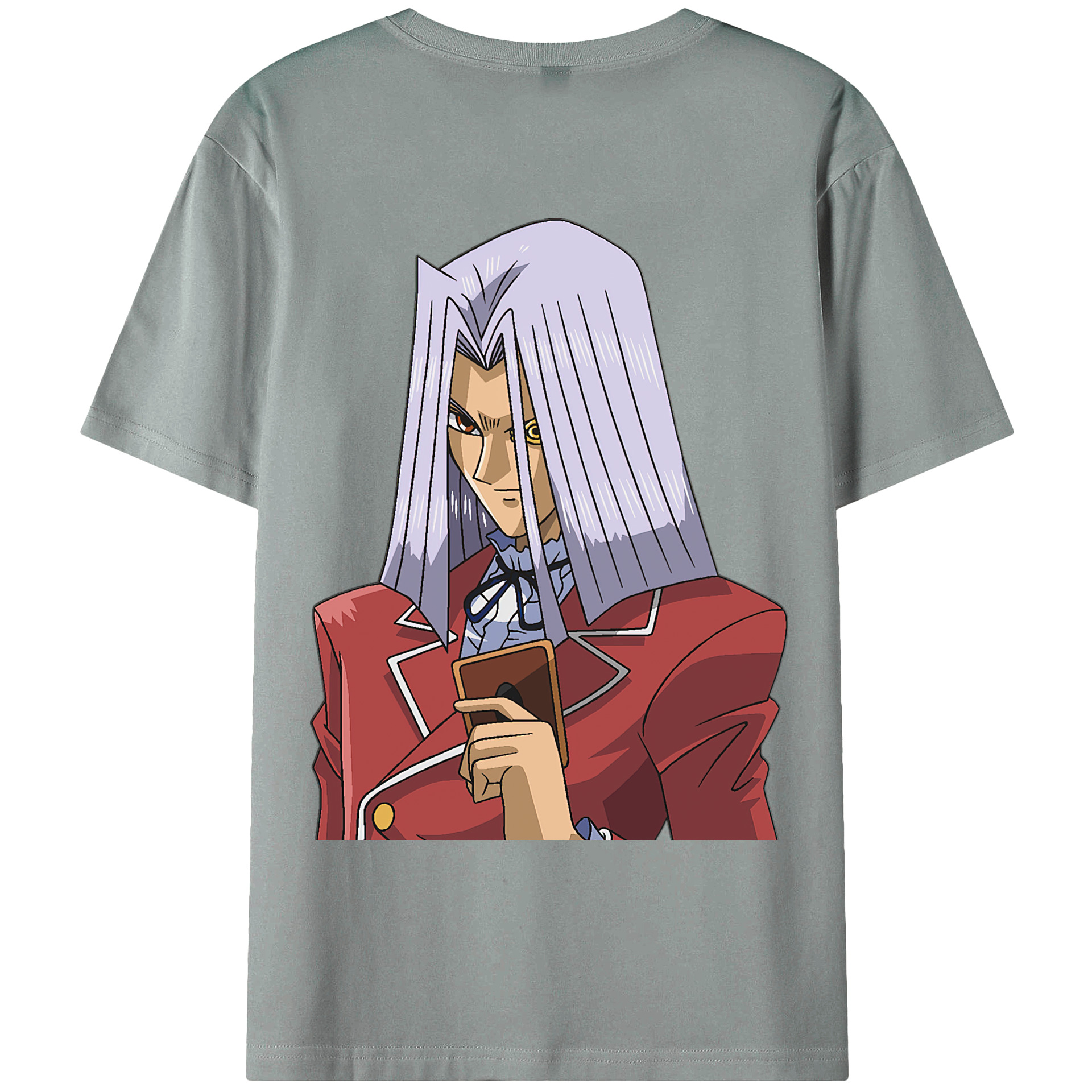 （画像用） 遊☆戯☆王 Yu-Gi-Oh! 綿100％ メンズ半袖Tシャツ（バックプリント） 通気性